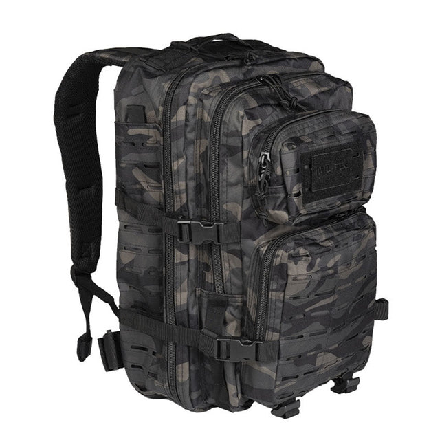 Sac à dos d'assaut Mil-Tec US 36 litres polyester PVC avec système Laser Cut frontal et compartiment hydratation