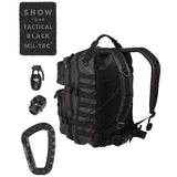 Sac à dos d'assaut Mil-Tec US Large 36 litres polyester 600D enduit polyuréthane étanche avec poignée paracord