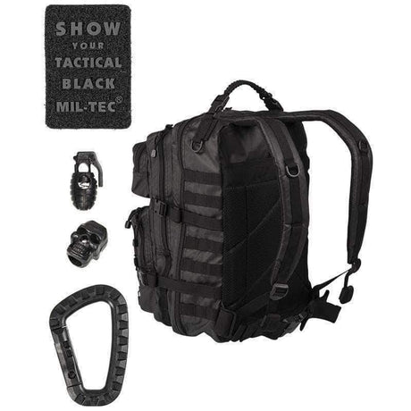 Sac à dos d'assaut Mil-Tec US Large 36 litres polyester 600D enduit polyuréthane étanche avec poignée paracord