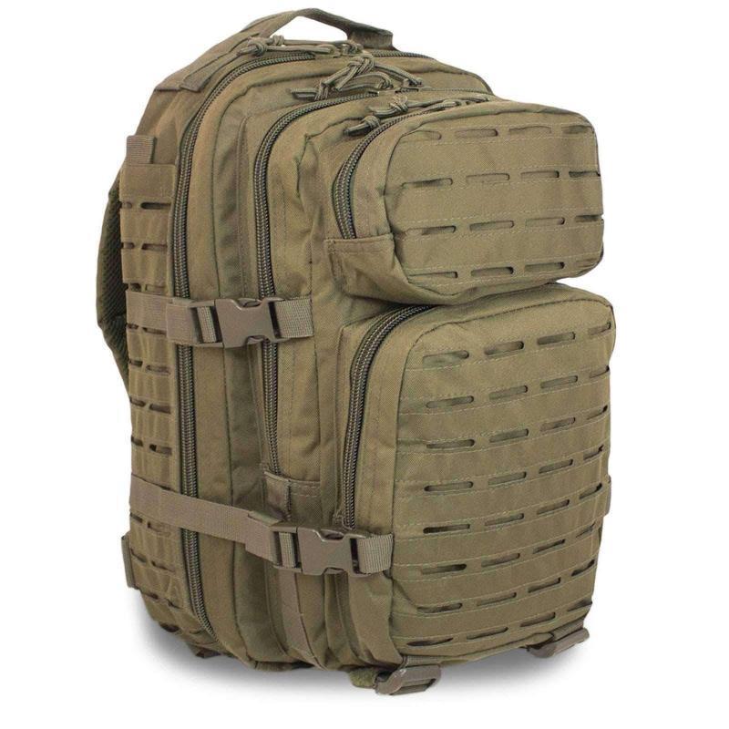 Sac à dos d'assaut Mil-Tec US Large 36 litres polyester PVC avec système Laser Cut frontal et compartiment hydratation
