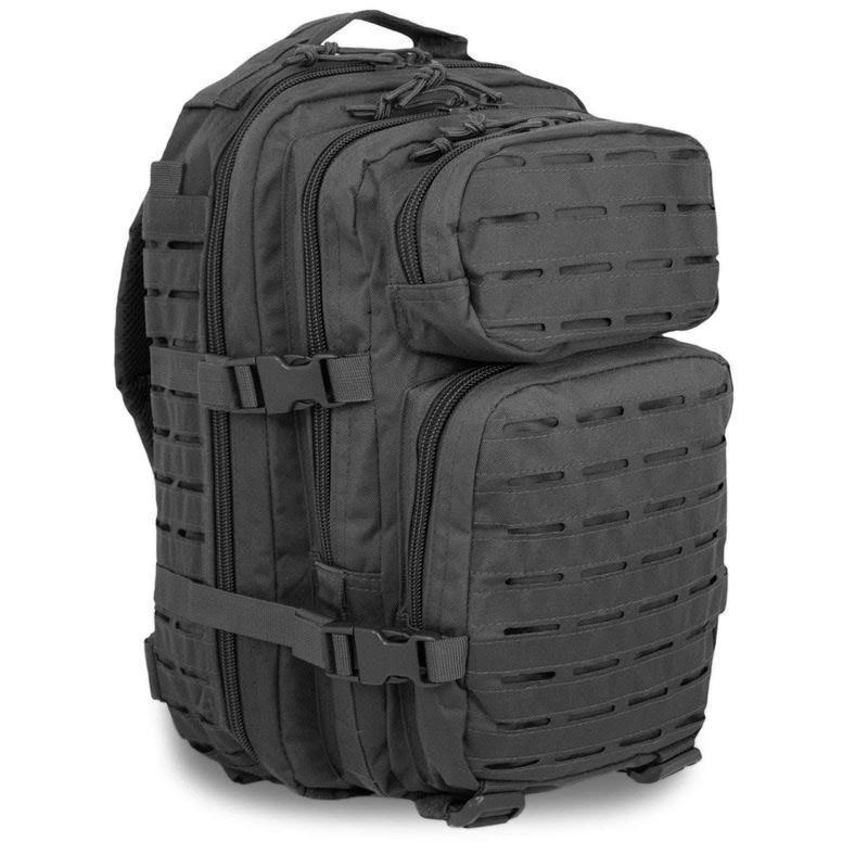 Sac à dos d'assaut Mil-Tec US Large 36 litres polyester PVC avec système Laser Cut frontal et compartiment hydratation