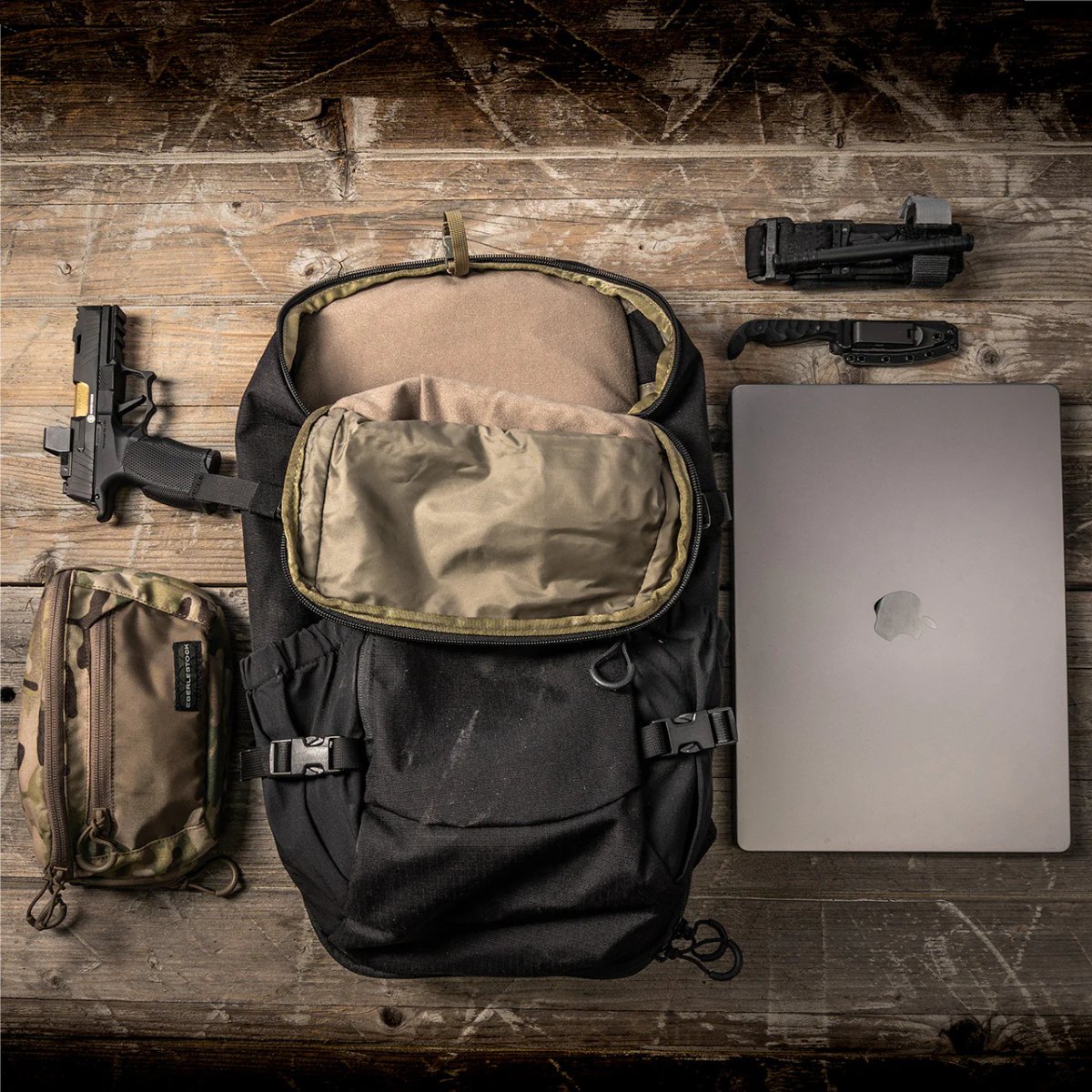 Sac à dos tactique EDC Eberlestock Jacknife 23 L à ouverture portefeuille intégrale