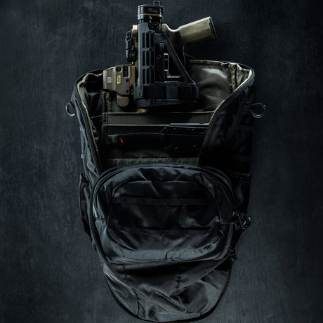 Sac à dos tactique EDC Eberlestock Little Trick 27/31 L à fourreau et compartiment dissimulé