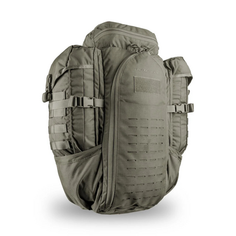 Sac à dos tactique Eberlestock Halftrack 43 L compatible radio PRC-117 avec housse de pluie