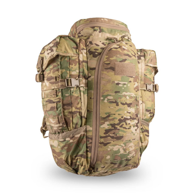 Sac à dos tactique Eberlestock Halftrack 43 L compatible radio PRC-117 avec housse de pluie