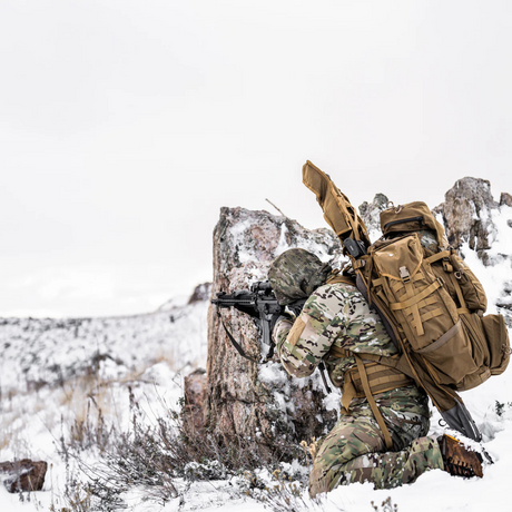 Sac à dos tactique Eberlestock Operator G4 98 L avec fourreau intégré, cadre Intex-II et rabat supérieur amovible