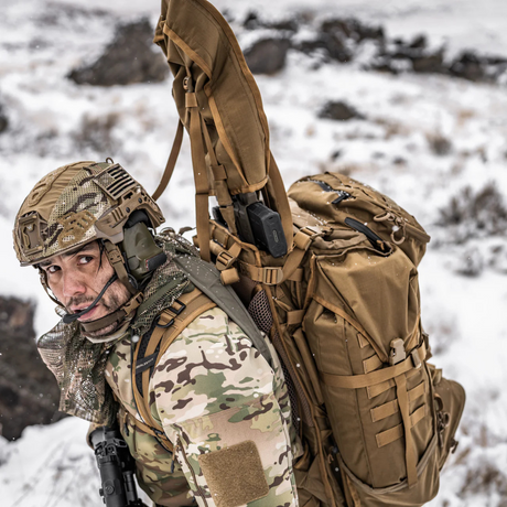 Sac à dos tactique Eberlestock Operator G4 98 L avec fourreau intégré, cadre Intex-II et rabat supérieur amovible