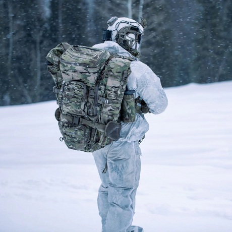 Sac à dos tactique Eberlestock Terminator 102 L renforcé avec cadre Intex-II et housse de pluie