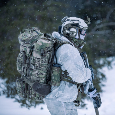 Sac à dos tactique Eberlestock Terminator 102 L renforcé avec cadre Intex-II et housse de pluie