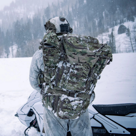 Sac à dos tactique Eberlestock Terminator 102 L renforcé avec cadre Intex-II et housse de pluie