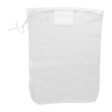 Sac à linge Ares en filet 50 x 70 cm fermeture à sangle et étiquette porte-nom