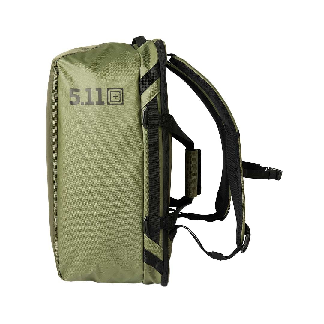 Sac de voyage AllHaula Duffel 45 L 5.11 Tactical bretelles escamotables rabat tempête