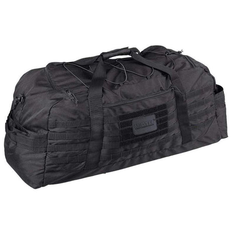 Sac de voyage Mil-Tec Cargo Combat 105L polyester enduit PU avec MOLLE et bandoulière amovible