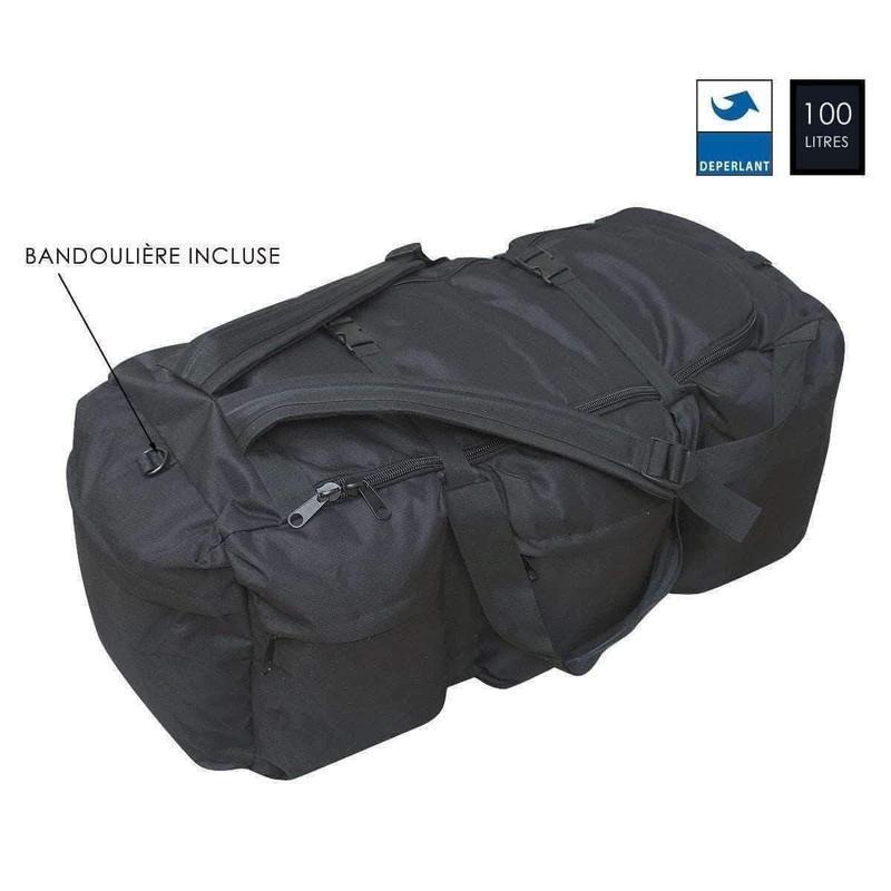 Sac de voyage Opex OTAN 100 L en polyester déperlant, 8 poches extérieures