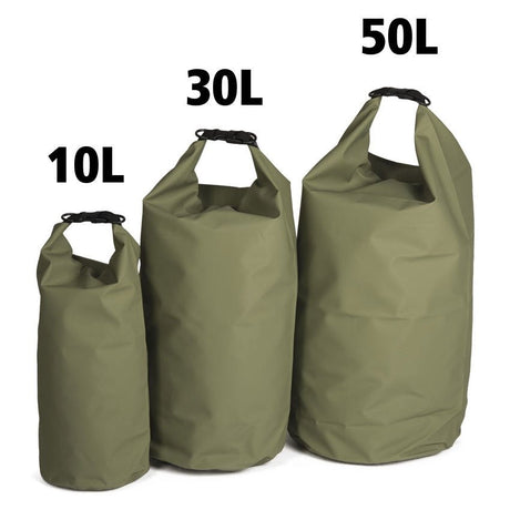 Sac étanche Mil-Tec Titan 10 litres en bâche PVC-polyester avec fermeture roll-top et D-Ring