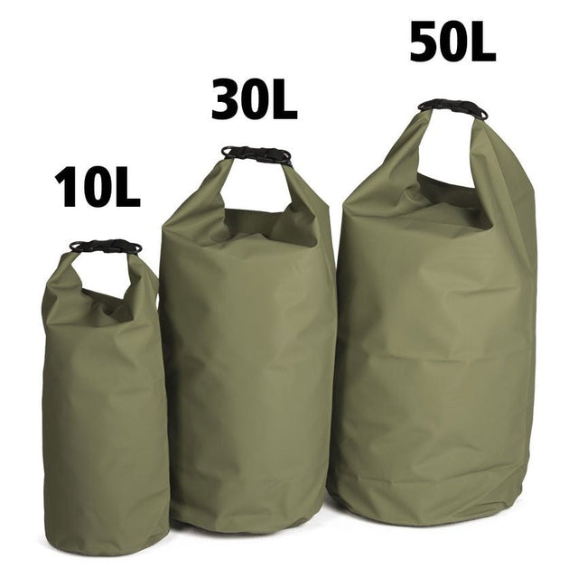 Sac étanche Mil-Tec Titan 10 litres en bâche PVC-polyester avec fermeture roll-top et D-Ring