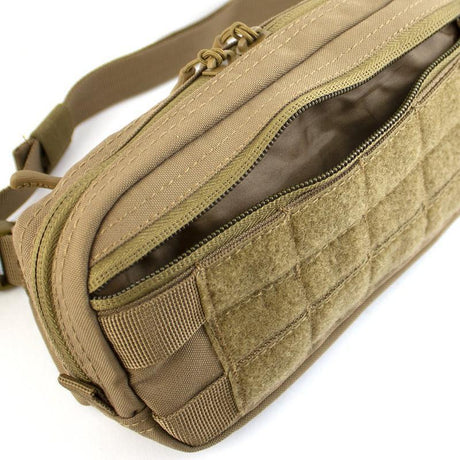 Sacoche banane Mil-Tec Fanny Pack à ceinture en polyester avec fixations MOLLE en façade et poche filet intérieure