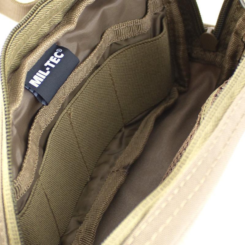 Sacoche banane Mil-Tec Fanny Pack à ceinture en polyester avec fixations MOLLE en façade et poche filet intérieure
