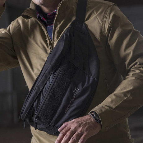 Sacoche de dissimulation Pentagon Telamon en polyester 600D 8,5 L à compartiment arme et poche documents