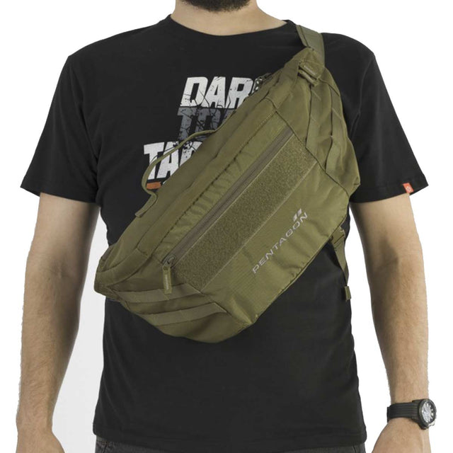 Sacoche de dissimulation Pentagon Telamon en polyester 600D 8,5 L à compartiment arme et poche documents