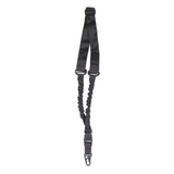Sangle pour arme 1 point Mil-Tec Basic Bungee polyester avec mousqueton métallique et inserts élastiques