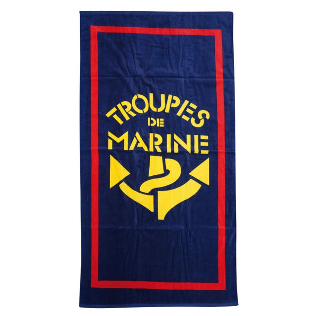 Serviette de plage Opex coton 80 x 160 cm face velours dos bouclette marquage TDM