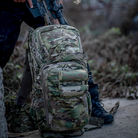 Support de tir tactique Eberlestock ultraléger montable sur sac compatible MOLLE
