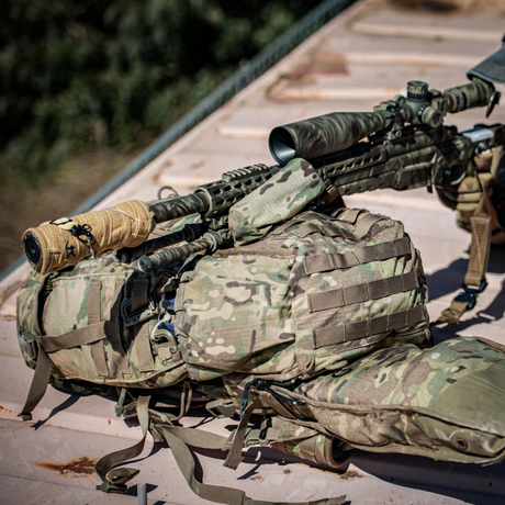 Support de tir tactique Eberlestock ultraléger montable sur sac compatible MOLLE