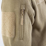 Sweat à capuche Mil-Tec Tactical en coton-polyester avec poches bras et fermeture éclair frontale