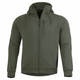 Sweat à capuche Pentagon Leonidas 2.0 en coton-polyester à emplacements auto-agrippants et poche poitrine