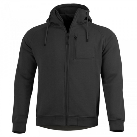 Sweat à capuche Pentagon Leonidas 2.0 en coton-polyester à emplacements auto-agrippants et poche poitrine