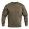 Sweat tactique Mil-Tec col rond en coton-polyester avec deux poches bras supérieur et passage écouteurs