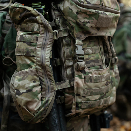 Système modulaire tactique Eberlestock Mission EMOD Full Kit cadre, sac d'assaut, rabat supérieur, pochettes latérales et panneau