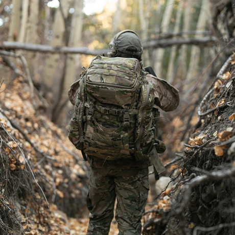 Système modulaire tactique Eberlestock Mission EMOD Full Kit cadre, sac d'assaut, rabat supérieur, pochettes latérales et panneau