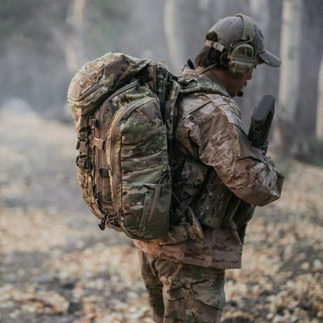 Système modulaire tactique Eberlestock Mission EMOD Full Kit cadre, sac d'assaut, rabat supérieur, pochettes latérales et panneau
