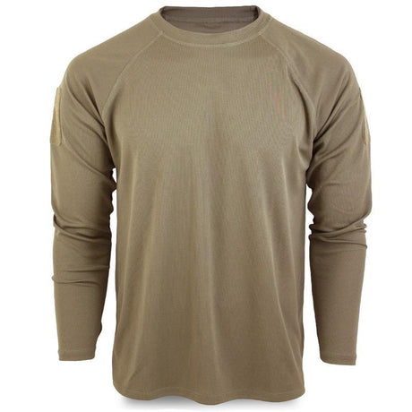 T-shirt manches longues Mil-Tec Tactical Quickdry polyester respirant avec boucles pouces