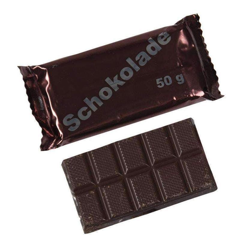 Tablette de chocolat Mil-Tec type Bundeswehr 50 g minimum 45 % cacao conservation 5 ans