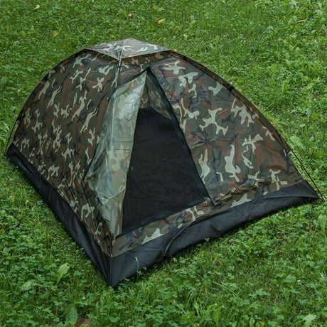 Tente Mil-Tec Igloo Super 2 places polyester enduit PU arceaux fibre de verre 205 × 145 × 100 cm 1 700 g