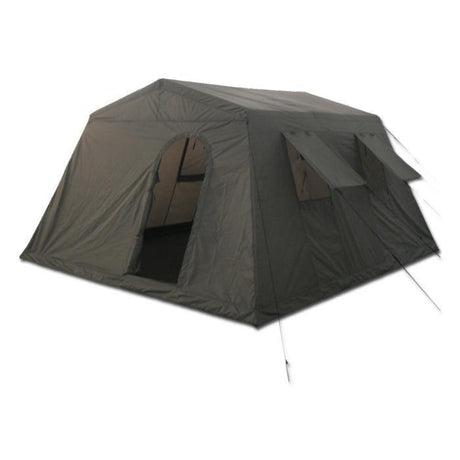 Tente familiale Mil-Tec 6 places polyester Oxford 3,4 × 3,1 × 1,8 m avec armature acier et deux entrées