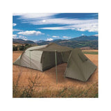 Tente trekking Mil-Tec Space 3 places polyester avec abside de rangement et armature fibre de verre 405 × 190 cm