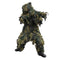 Tenue Ghillie Mil-Tec G4 quatre pièces avec traitement ignifuge en polyester maille et housse arme