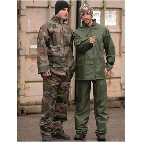 Tenue de pluie Mil-Tec veste et pantalon polyester enduit PVC colonne d'eau 3000 mm