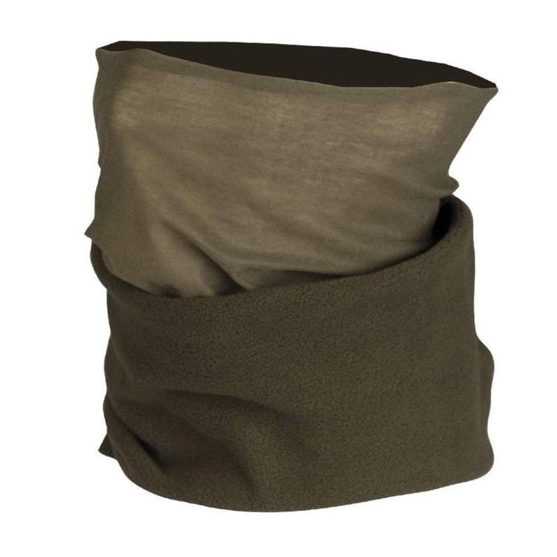 Tour de cou multifonction Mil-Tec en polyester avec partie polaire chaude convertible en bonnet, headwrap, masque ou bandeau