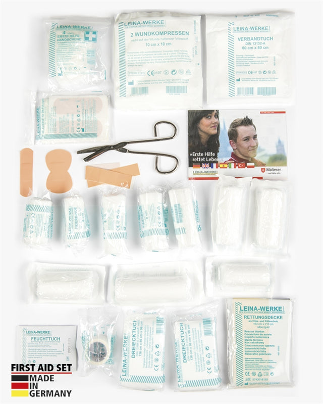 Trousse de premiers secours Mil-Tec Leina 43 pièces fabriquée en Allemagne