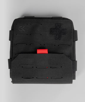 Trousse sanitaire IFAK GK Dutycall sur platine MOLLE pour lot de premiers secours