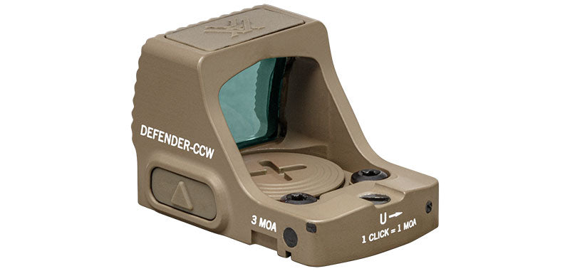 Vortex Point Rouge Defender-CCW grossissement x1 réticule Red Dot 3 MOA
