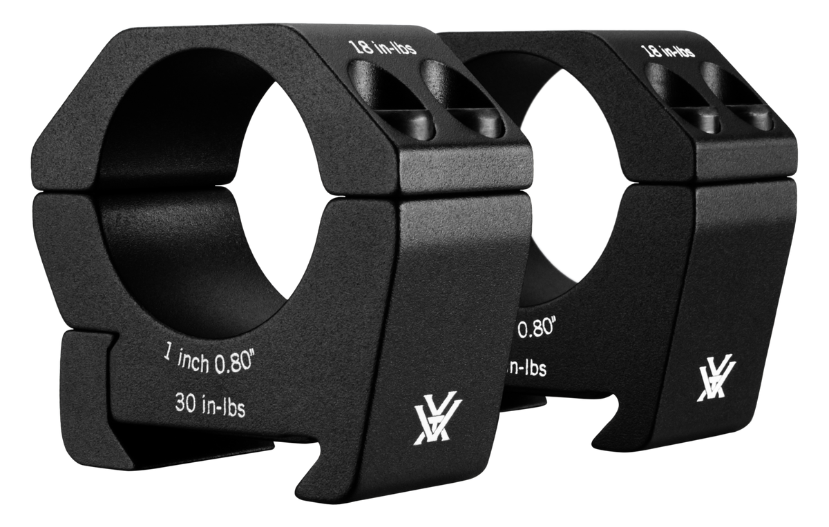 Colliers 25,4mm Vortex Sport 60 g pour la reprise d'optique sur rail, sans usinage
