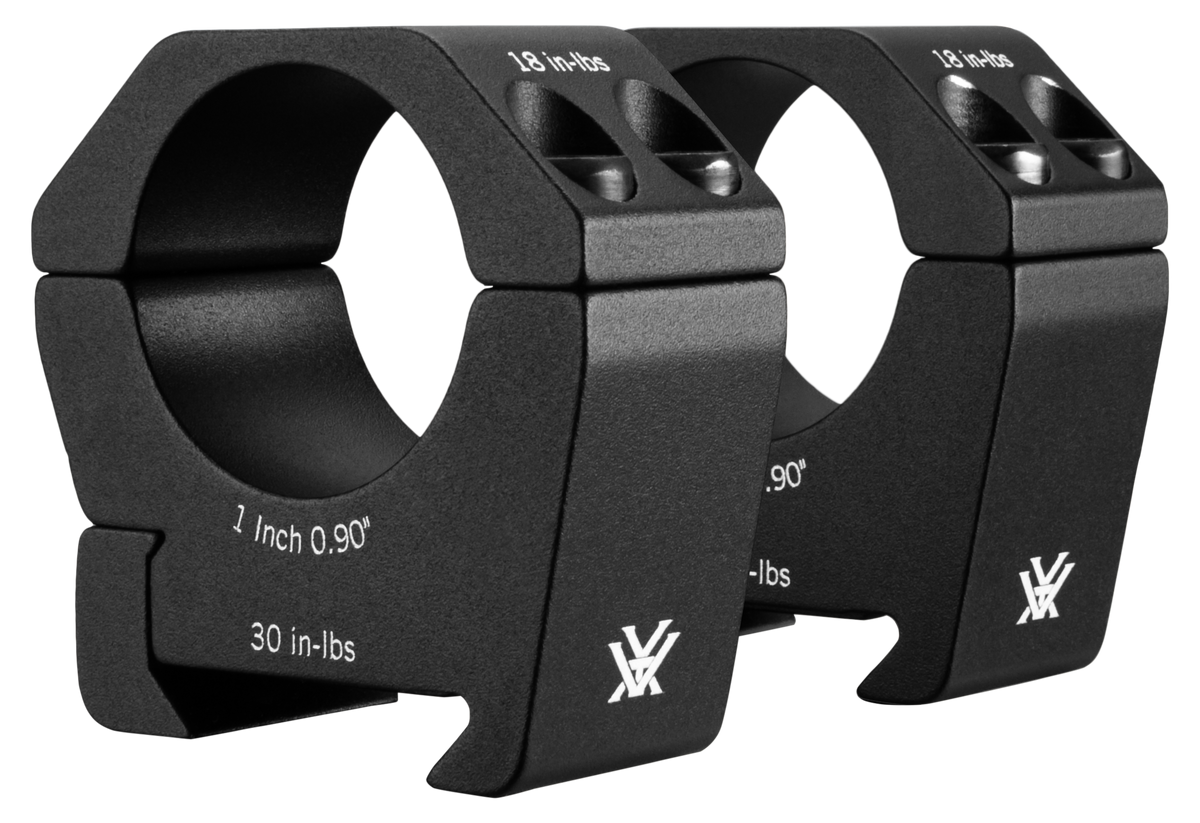 Colliers 25,4mm Vortex Sport 80 g pour la reprise d'optique sur rail, sans usinage