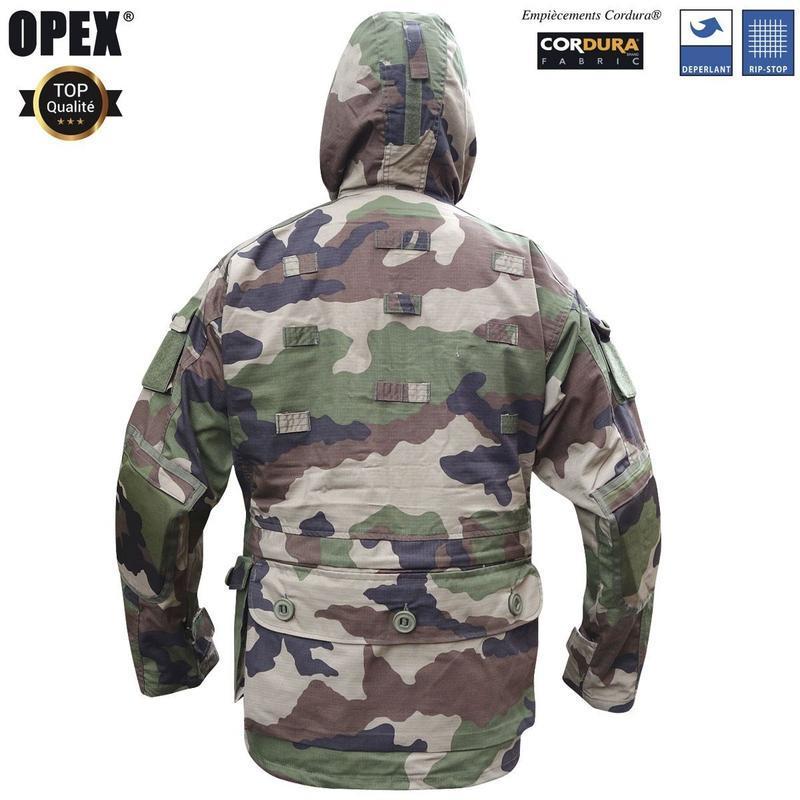 Veste de combat Opex Guerilla rip-stop à capuche et aérations sous les bras