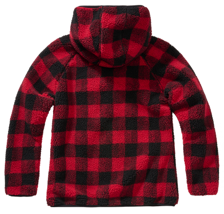 Veste polaire Brandit coupe femme à capuche maille peluche et trois poches à glissière